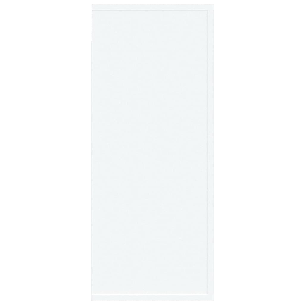 Wandkast 80x33x80 cm bewerkt hout wit