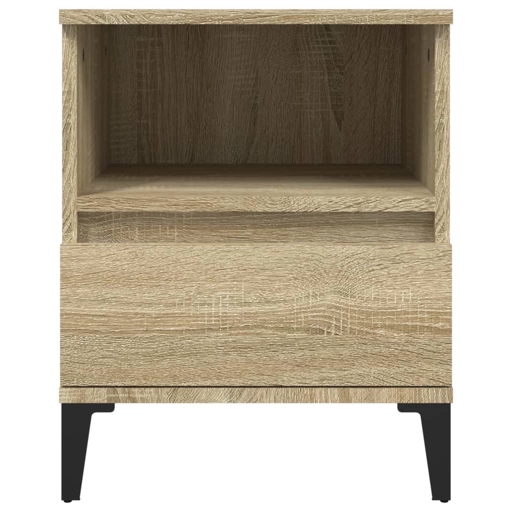 Nachtkastjes 2 st 40x35x50 cm sonoma eikenkleurig