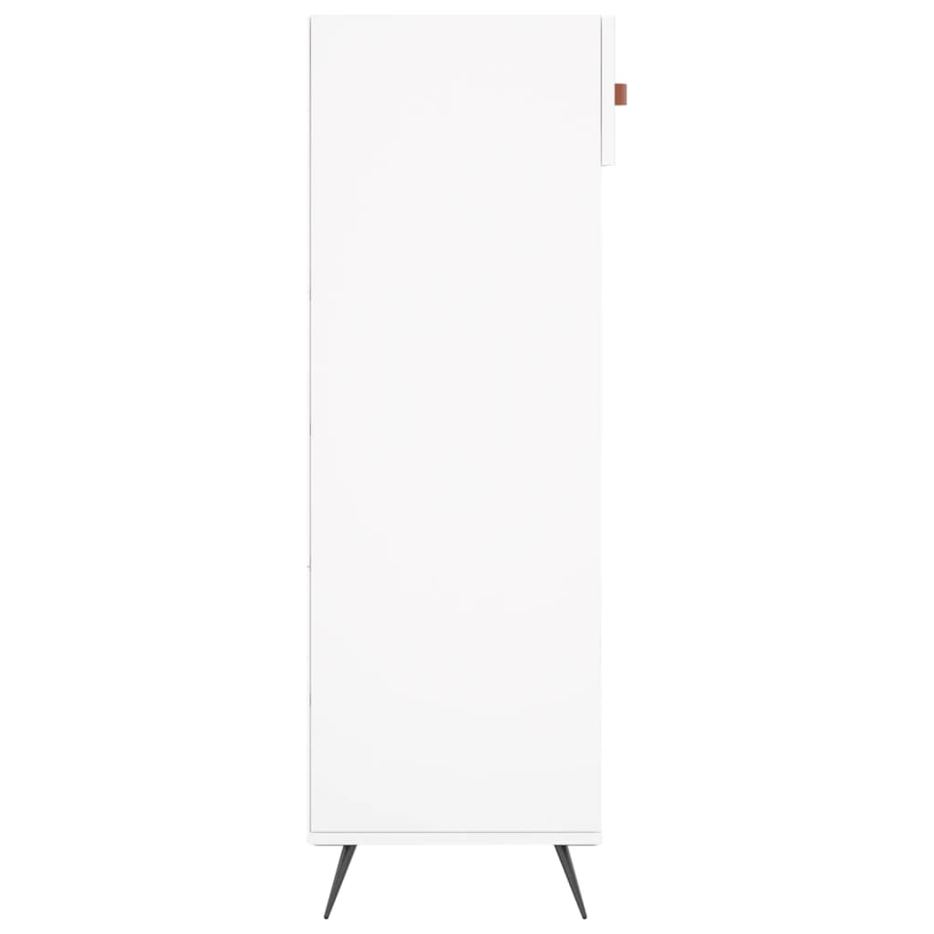 Schoenenkast 60x35x105 cm bewerkt hout wit