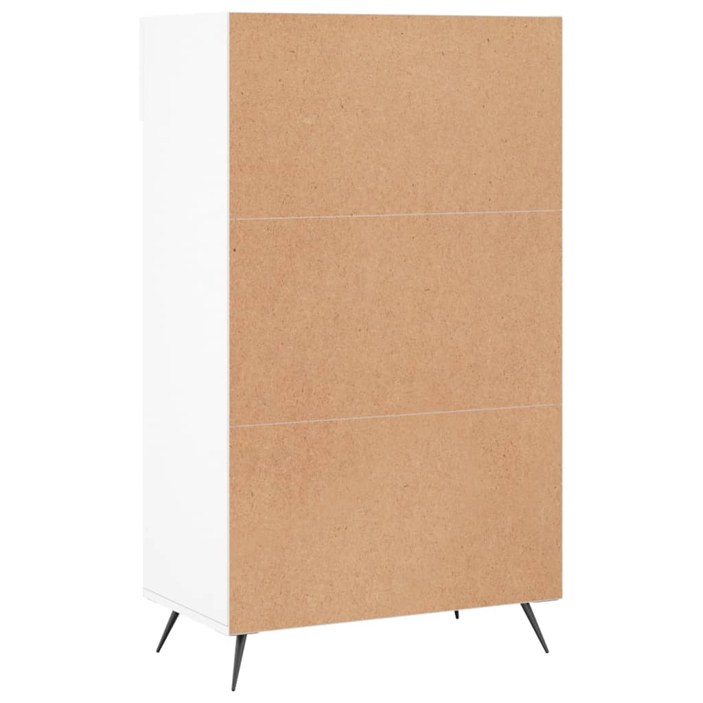Schoenenkast 60x35x105 cm bewerkt hout wit