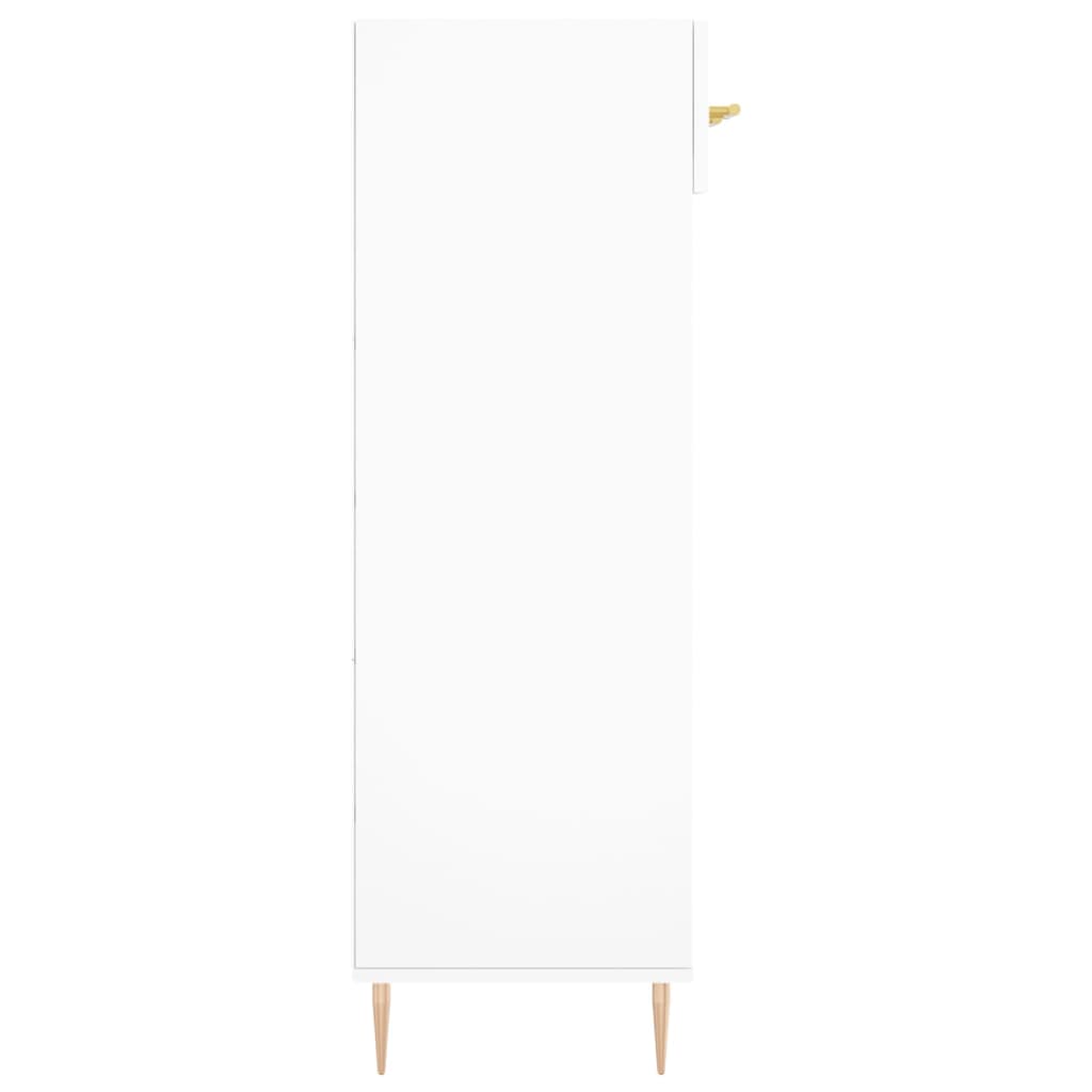 Schoenenkast 60x35x105 cm bewerkt hout wit