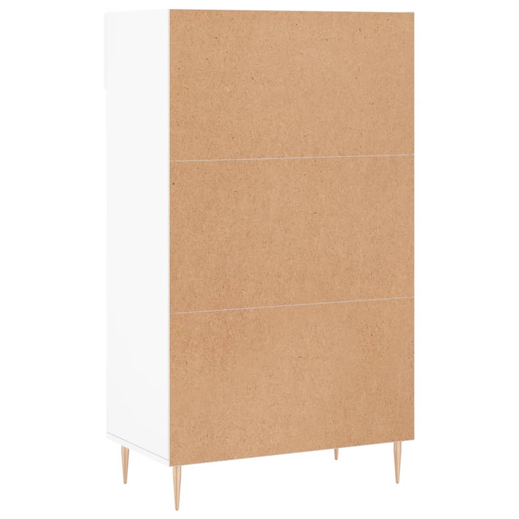 Schoenenkast 60x35x105 cm bewerkt hout wit