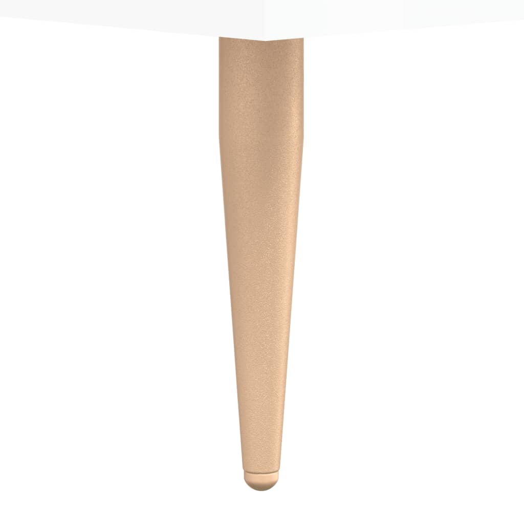 Schoenenkast 60x35x105 cm bewerkt hout hoogglans wit