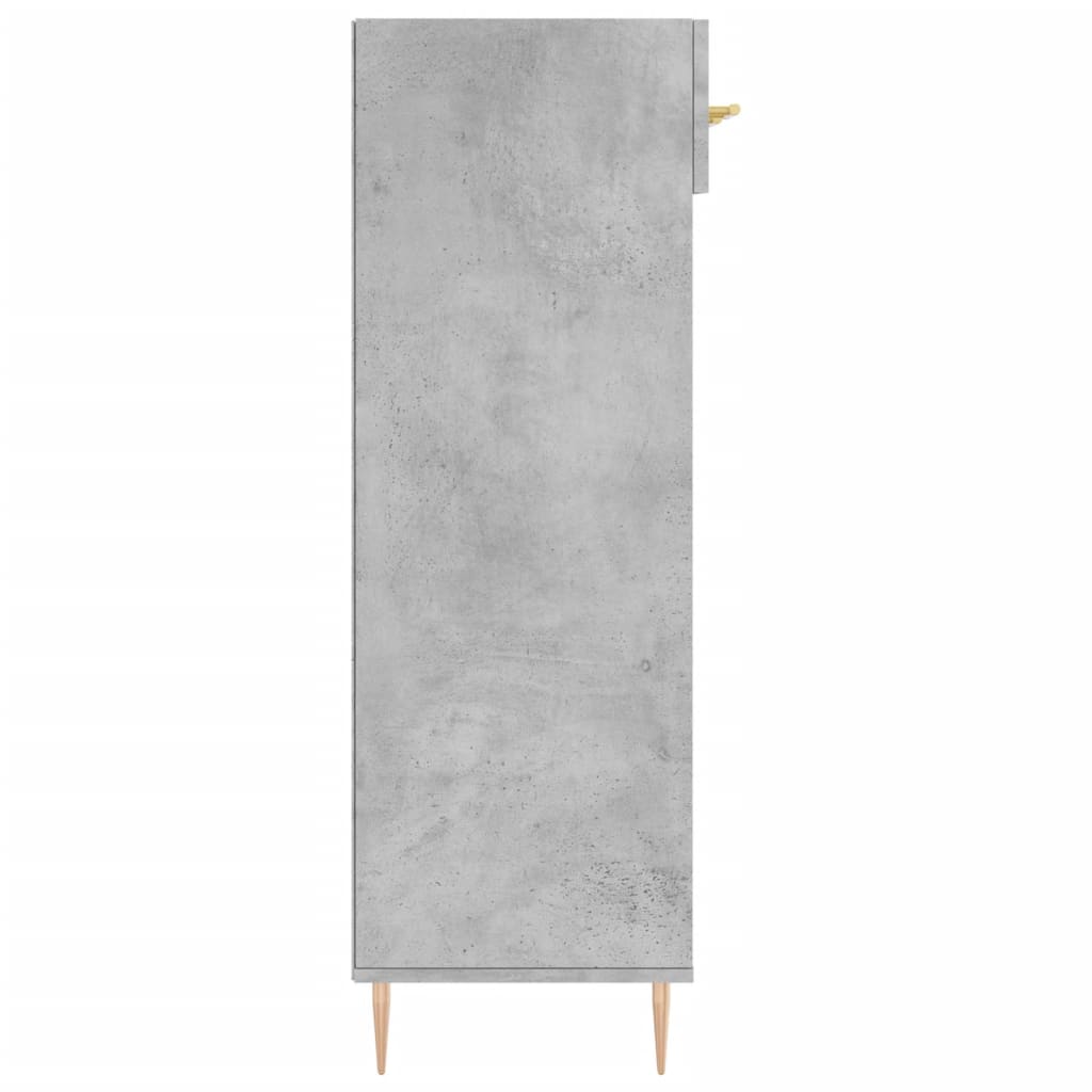 Schoenenkast 60x35x105 cm bewerkt hout betongrijs
