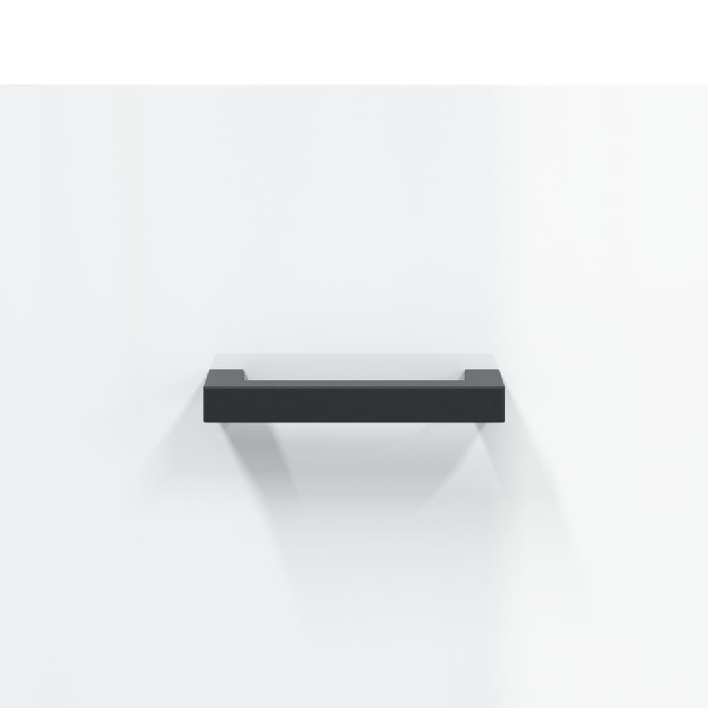 Schoenenkast 60x35x105 cm bewerkt hout hoogglans wit
