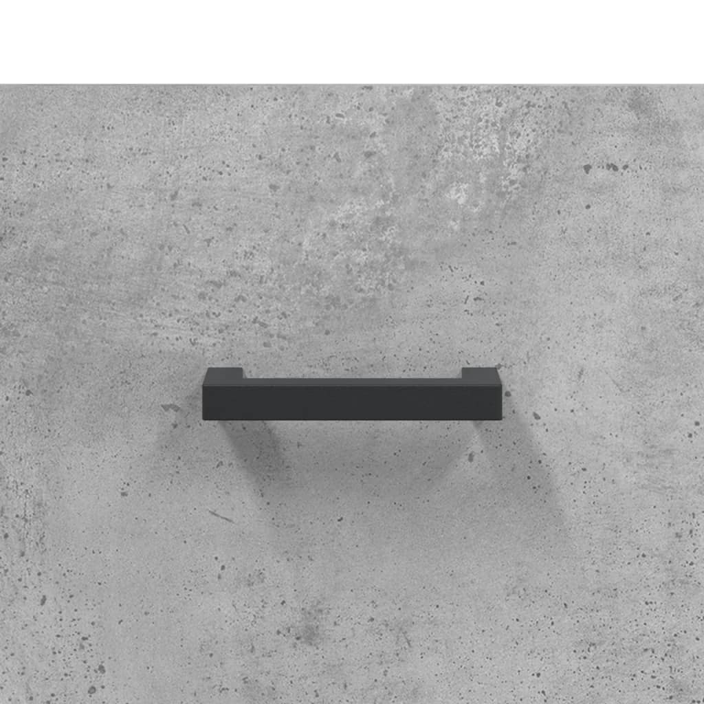 Schoenenkast 60x35x105 cm bewerkt hout betongrijs