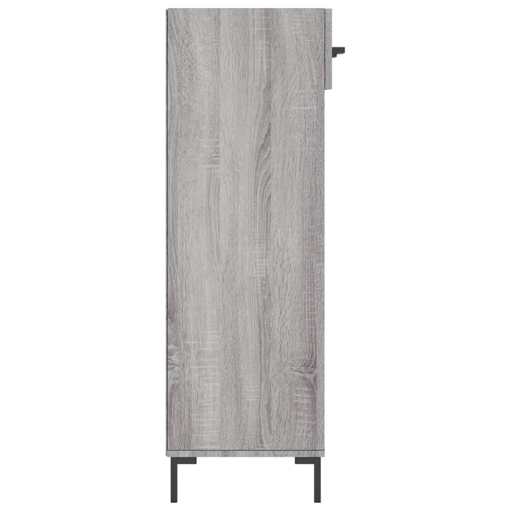 Schoenenkast 60x35x105 cm bewerkt hout grijs sonoma eikenkleur