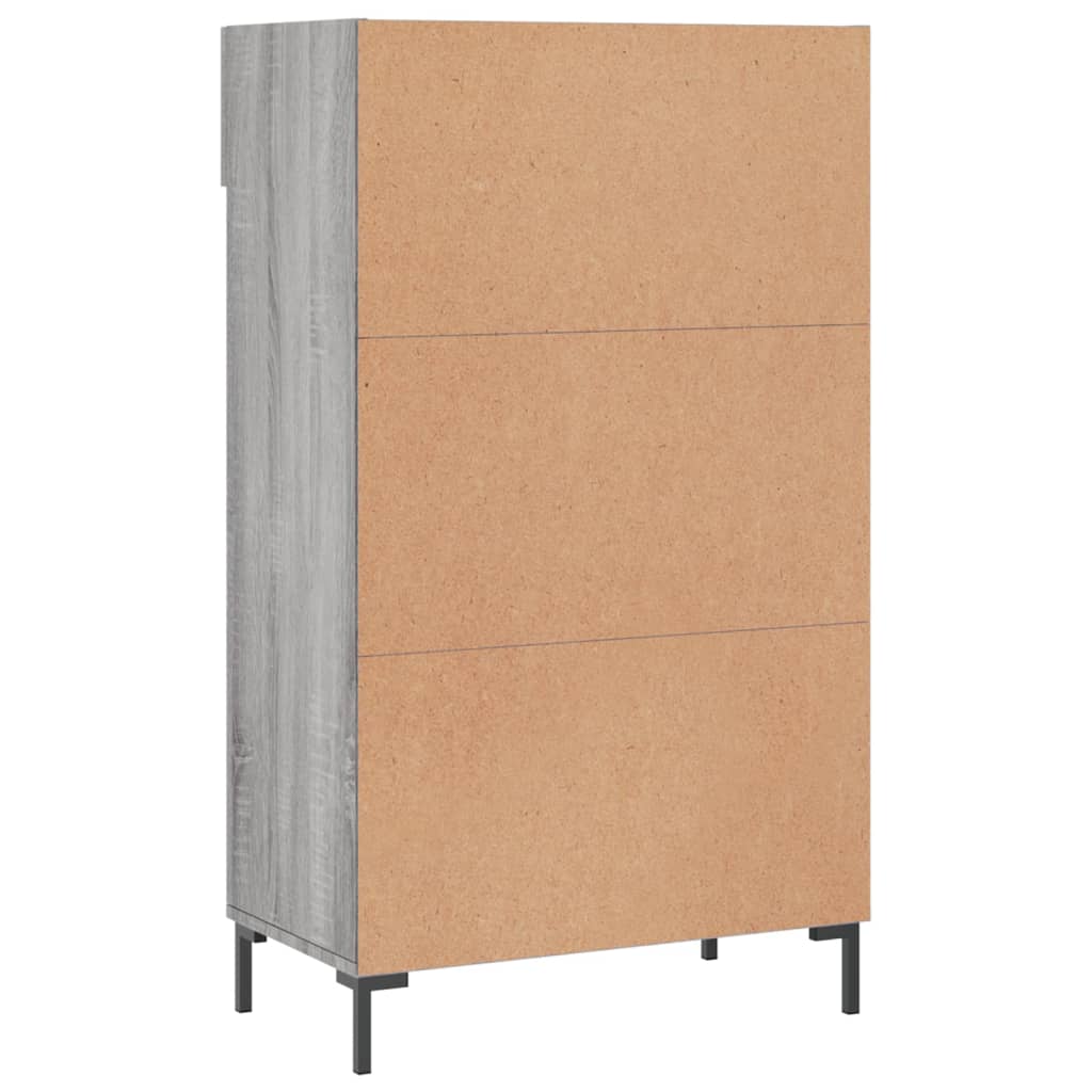 Schoenenkast 60x35x105 cm bewerkt hout grijs sonoma eikenkleur