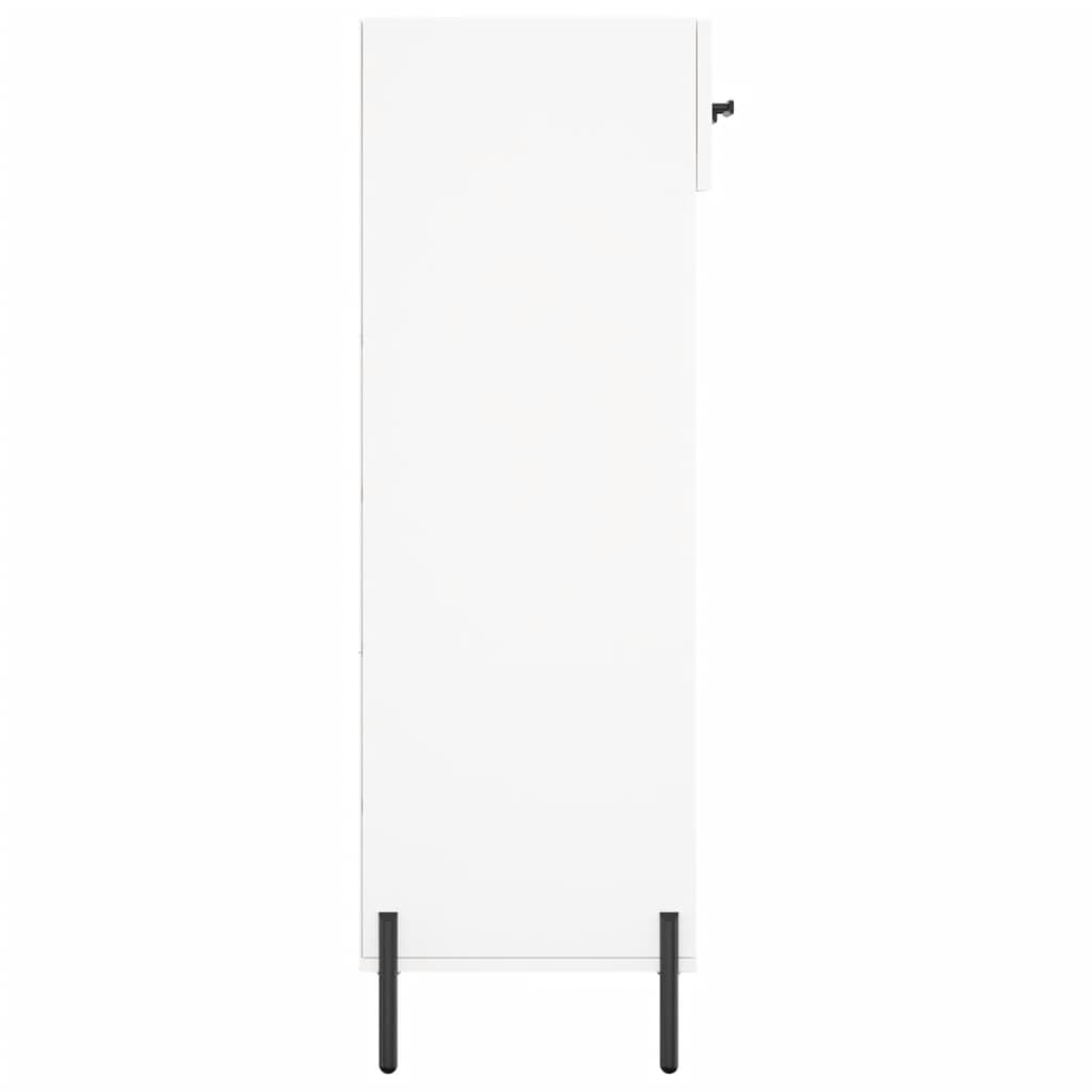 Schoenenkast 60x35x105 cm bewerkt hout wit