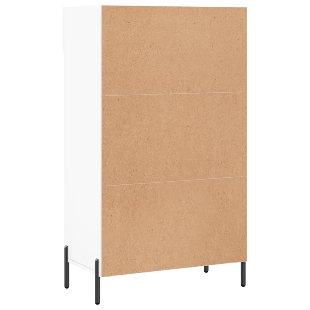 Schoenenkast 60x35x105 cm bewerkt hout wit