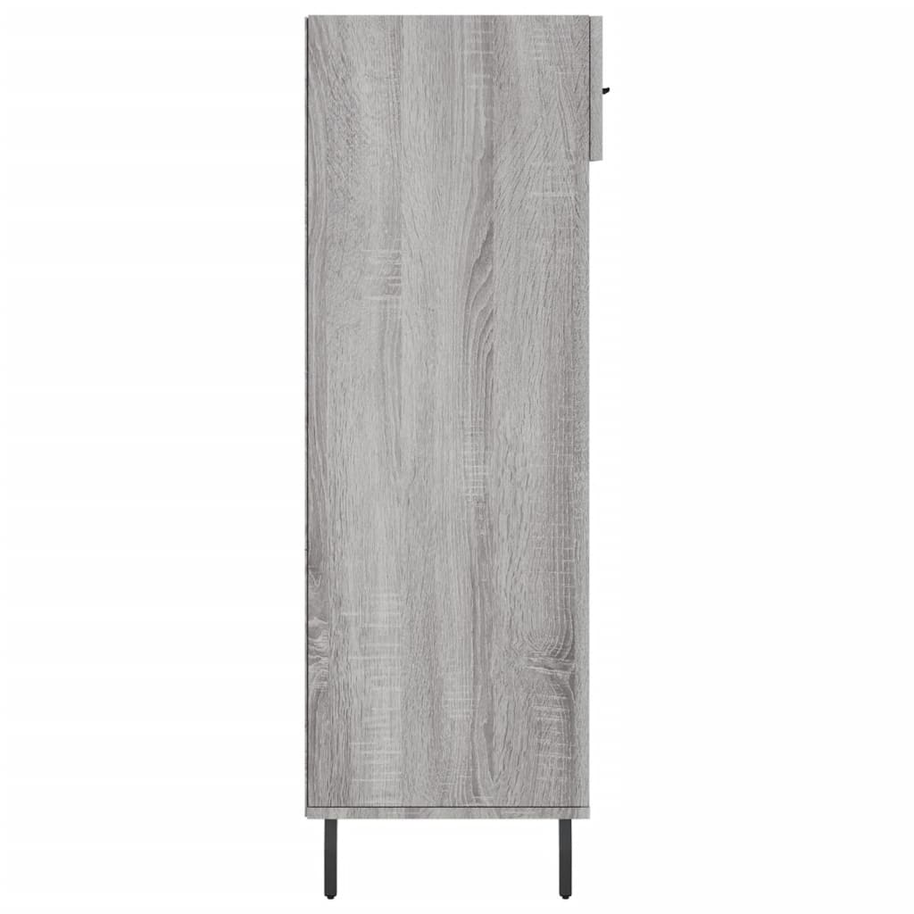 Schoenenkast 60x35x105 cm bewerkt hout grijs sonoma eikenkleur
