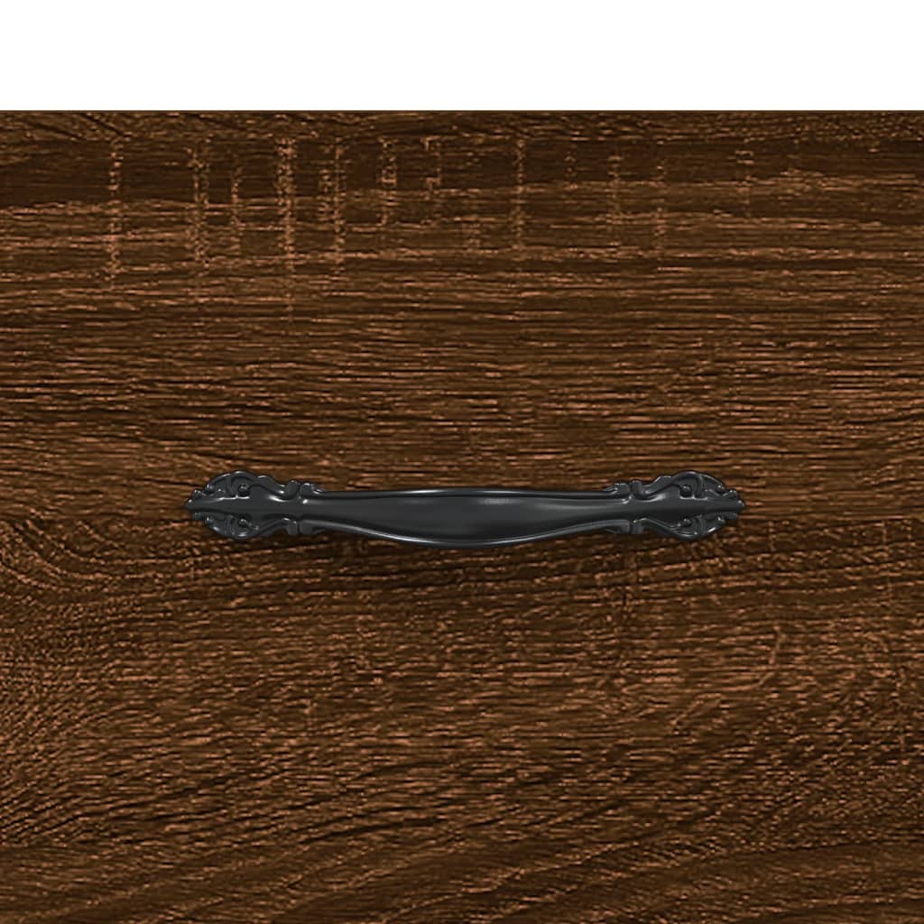 Schoenenkast 30x35x105 cm bewerkt hout bruin eikenkleur