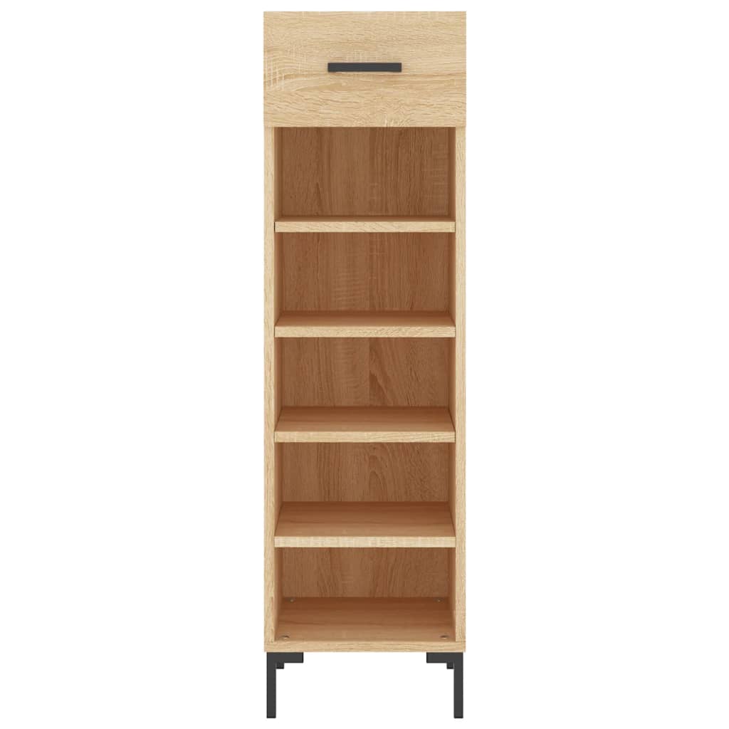 Schoenenkast 30x35x105 cm bewerkt hout sonoma eikenkleurig