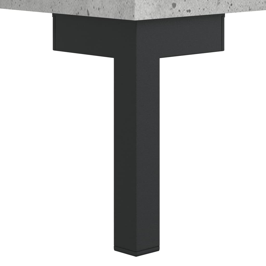 Schoenenkast 30x35x105 cm bewerkt hout betongrijs