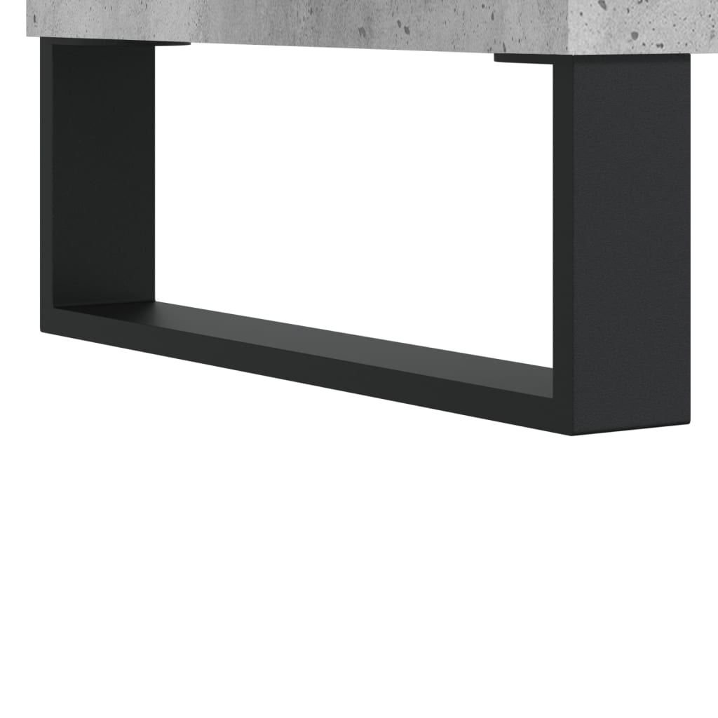 Schoenenkast 30x35x105 cm bewerkt hout betongrijs
