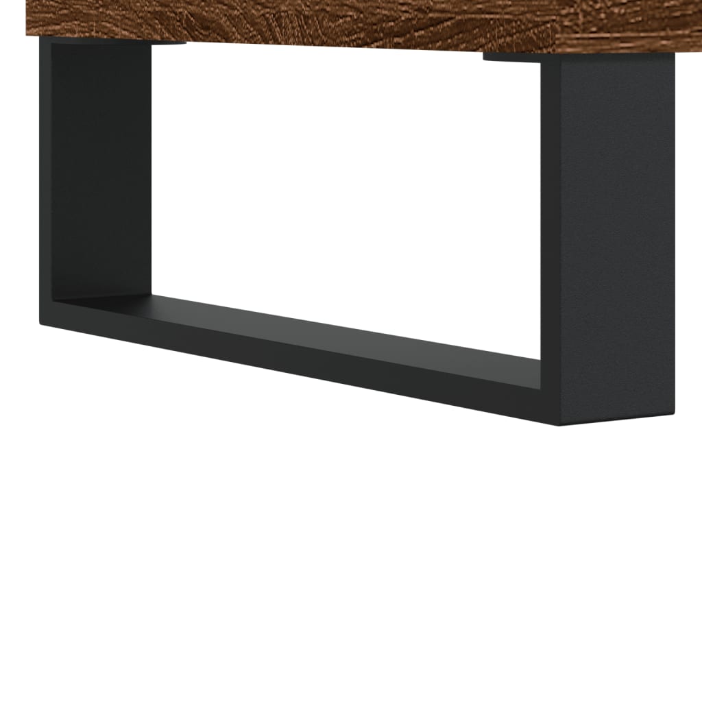 Schoenenkast 30x35x105 cm bewerkt hout bruin eikenkleur