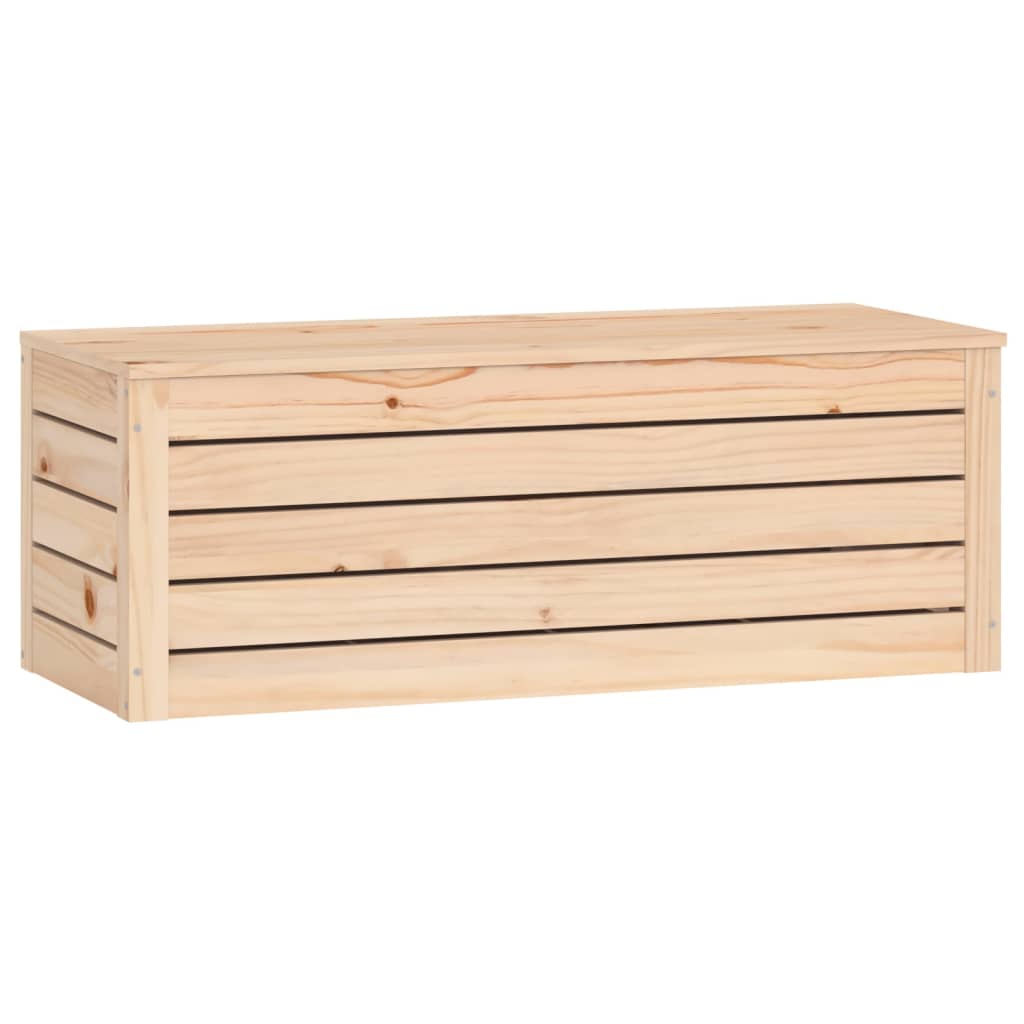Opbergbox 89x36,5x33 cm massief grenenhout