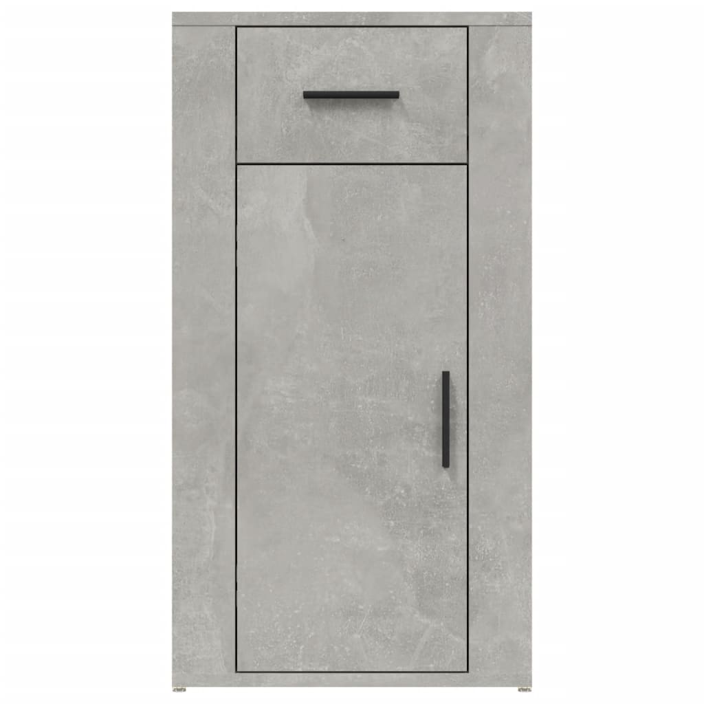 Bureaukastje 40x49x75 cm bewerkt hout betongrijs