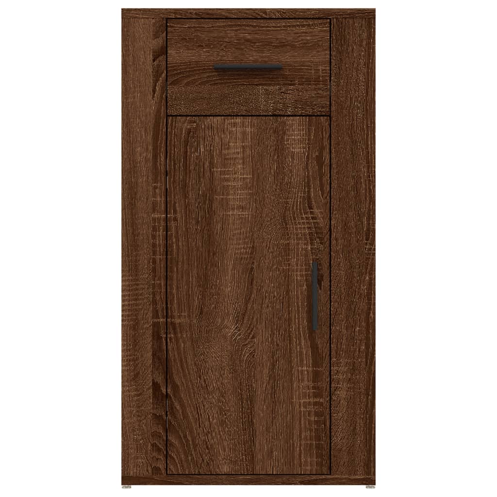 Bureaukastje 40x49x75 cm bewerkt hout bruin eikenkleur