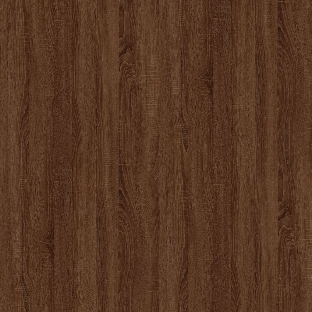 Bureaukastje 40x49x75 cm bewerkt hout bruin eikenkleur