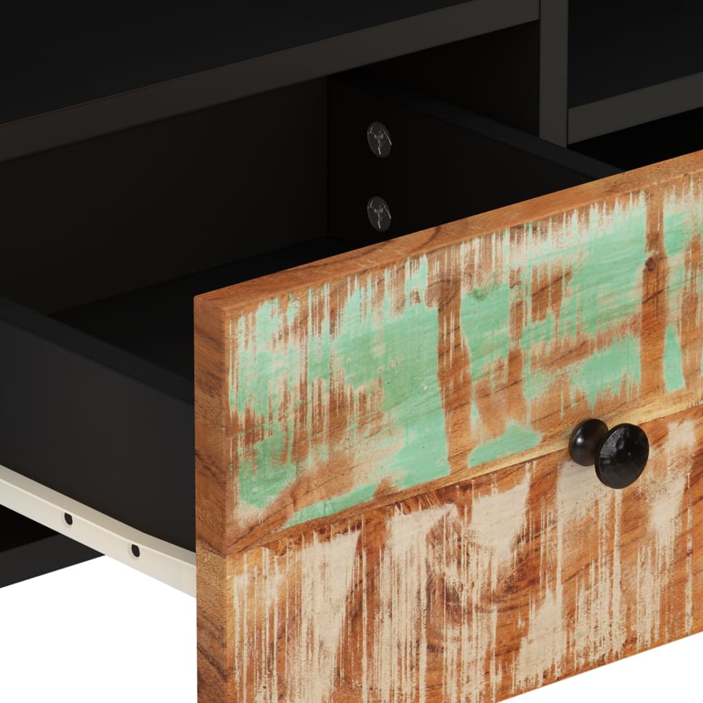 Tv-meubel 100x33x46 cm massief hout gerecycled en bewerkt hout