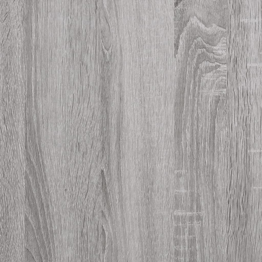 Tv-meubel 103x38x46,5 cm en bewerkt hout staal grijs sonoma