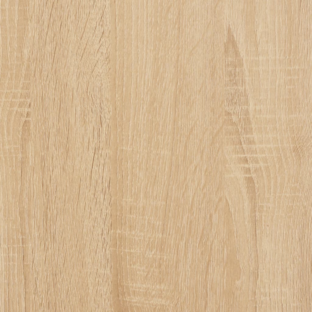 Platenkast 84,5x38x89 cm bewerkt hout sonoma eikenkleurig