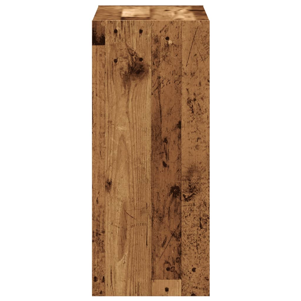 Boekenkast 68,5x32x75 cm bewerkt hout oud houtkleurig