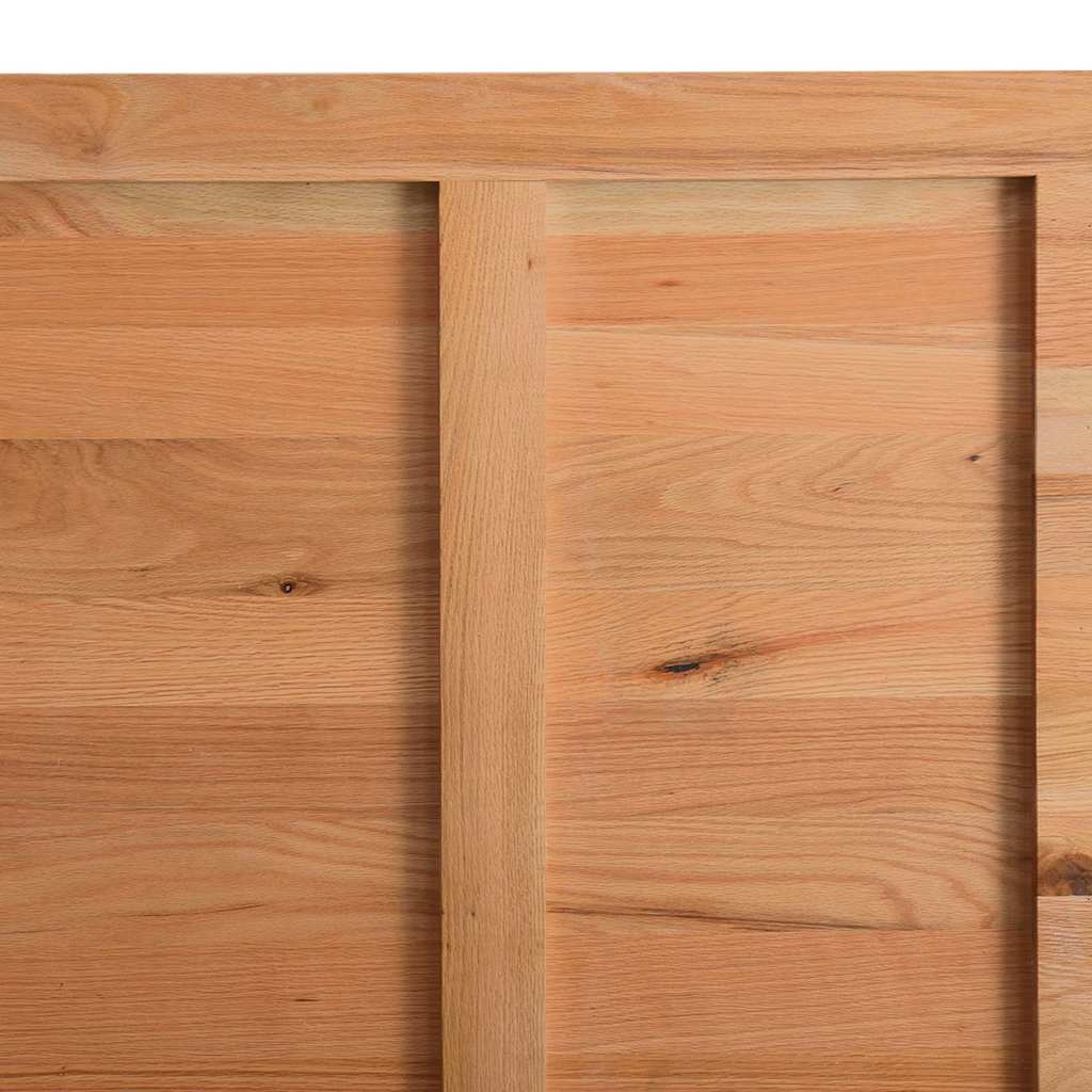 Eettafel met natuurlijke rand 200x100x74 cm massief eikenhout