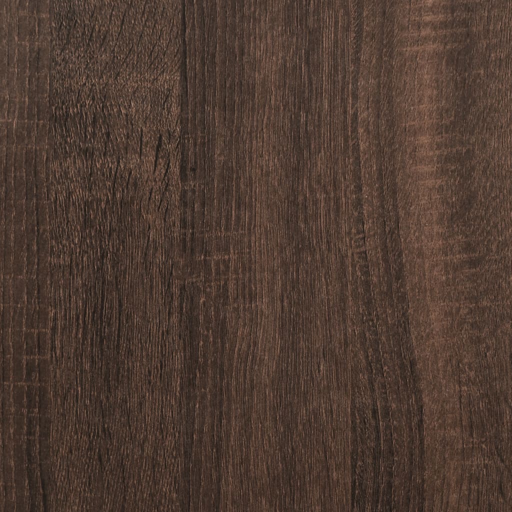 Hoekkast 200x40x45 cm bewerkt hout bruin eikenkleurig