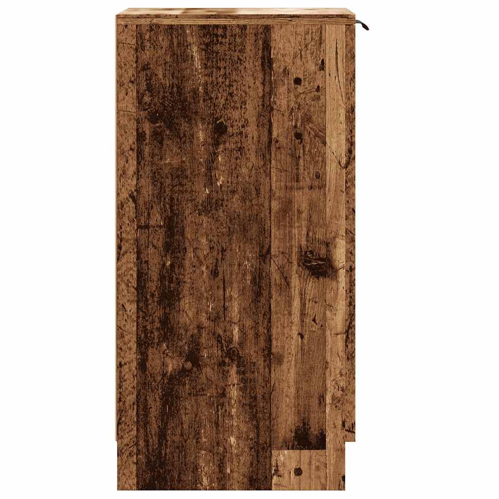 Schoenenkast 29,5x35x70 cm bewerkt hout oud houtkleurig