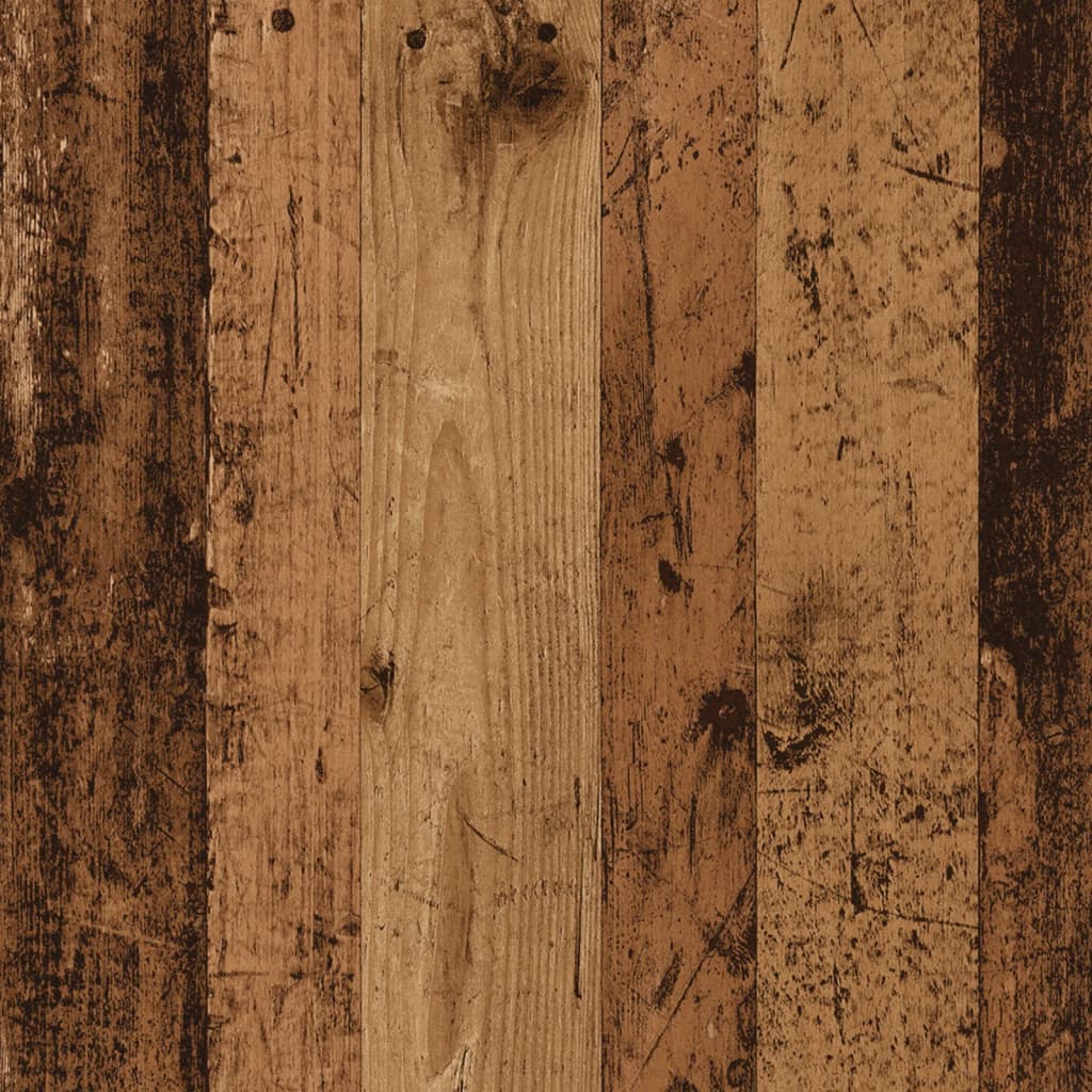 Schoenenkast 29,5x35x100,5 cm bewerkt hout oud houtkleurig
