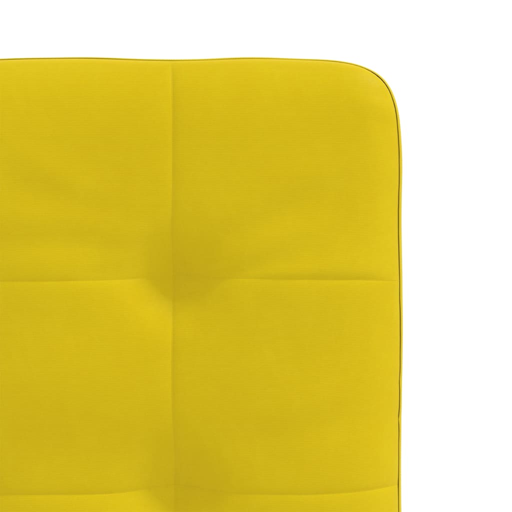 Eetkamerstoelen 4 st fluweel geel