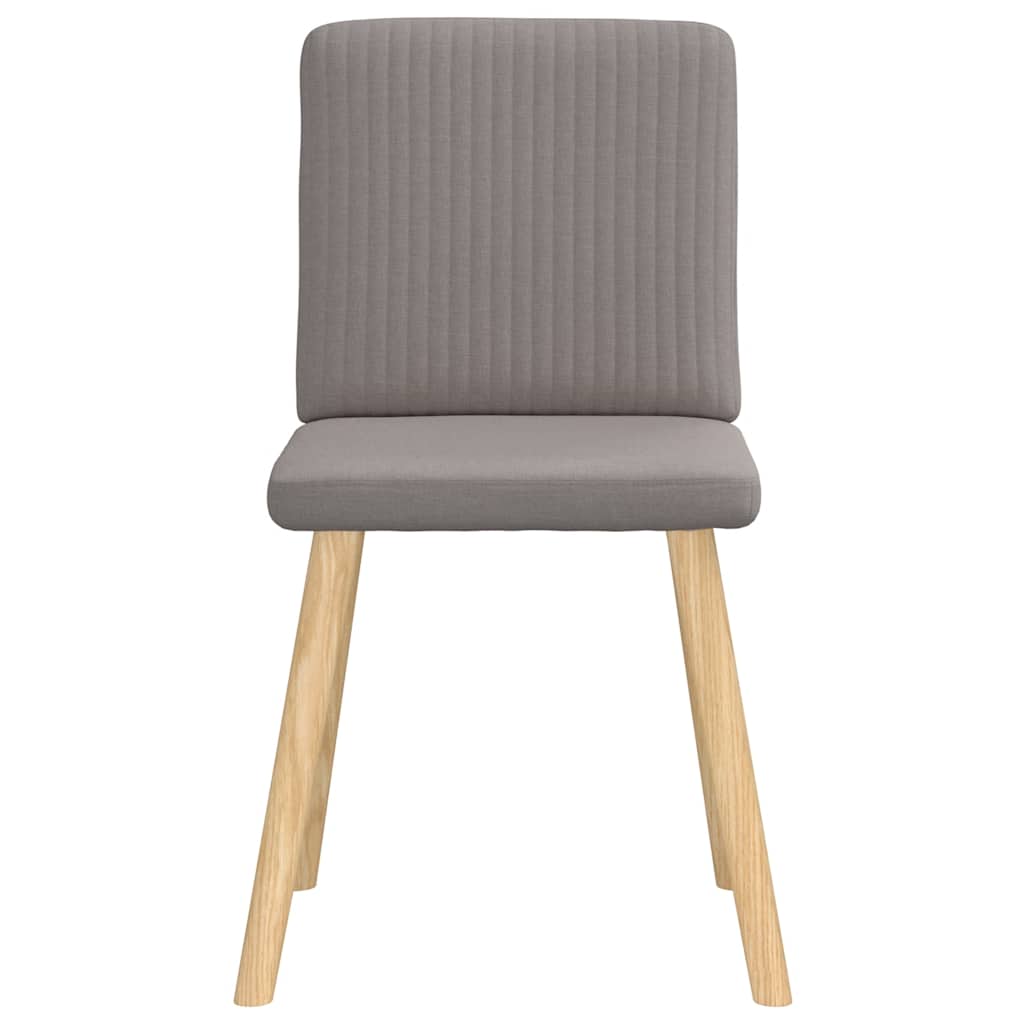 Eetkamerstoelen draaibaar 2 st stof taupe