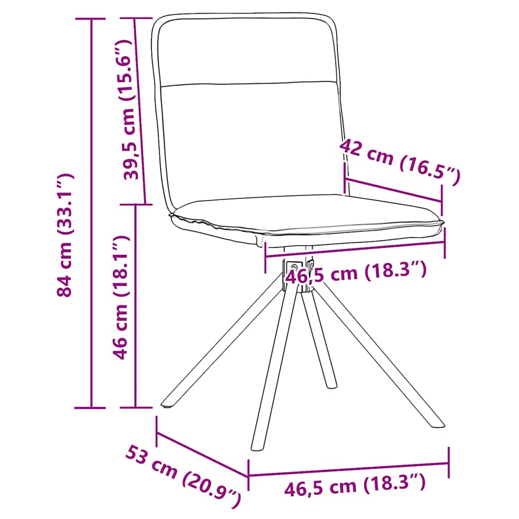 Eetkamerstoelen 2 st stof crèmekleurig