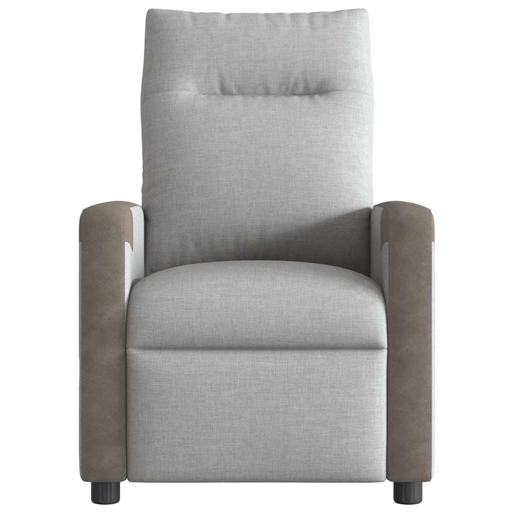 Fauteuil verstelbaar stof wolk grijs