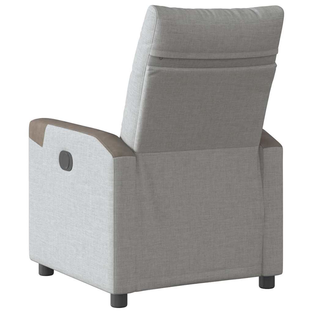 Fauteuil verstelbaar stof wolk grijs