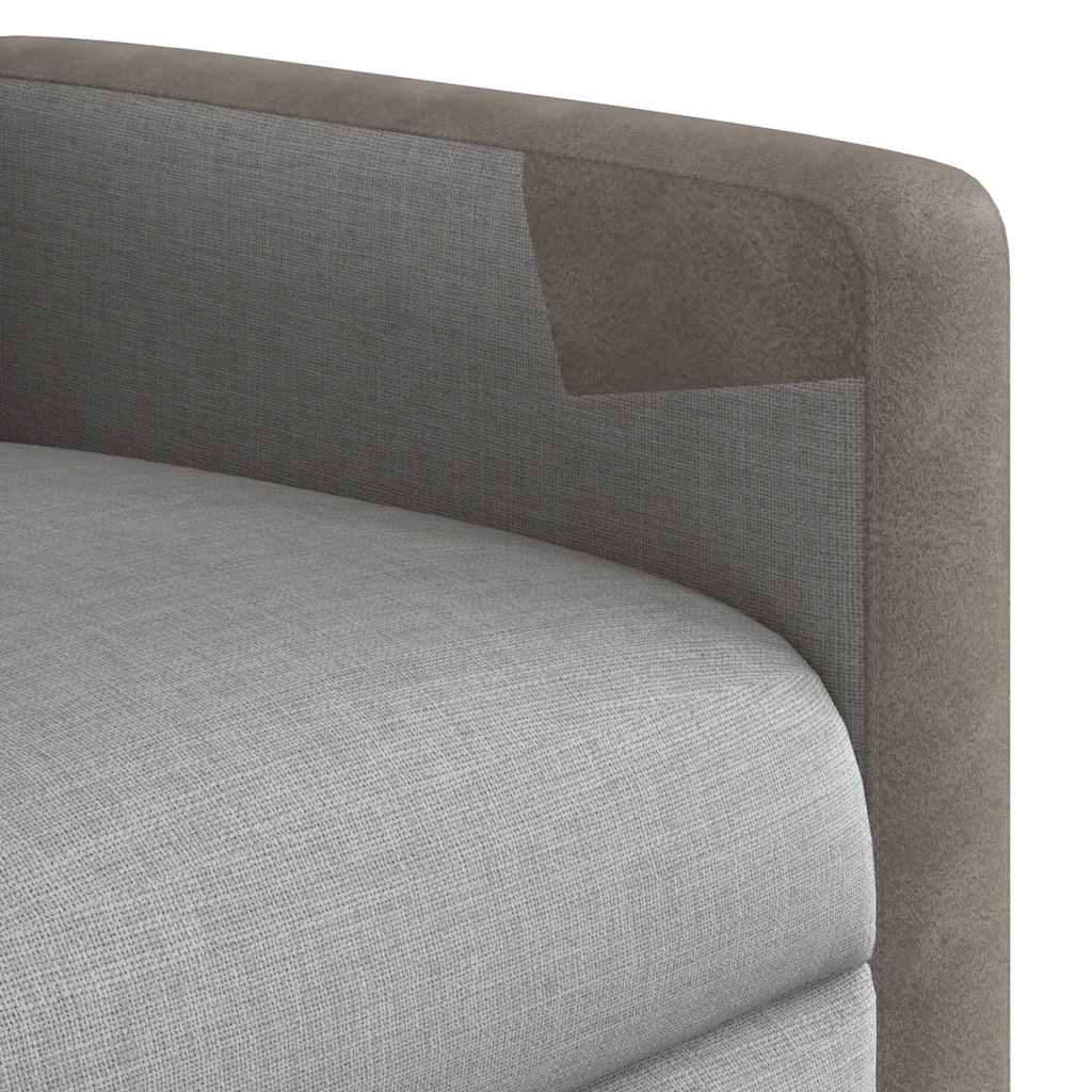 Fauteuil verstelbaar stof wolk grijs