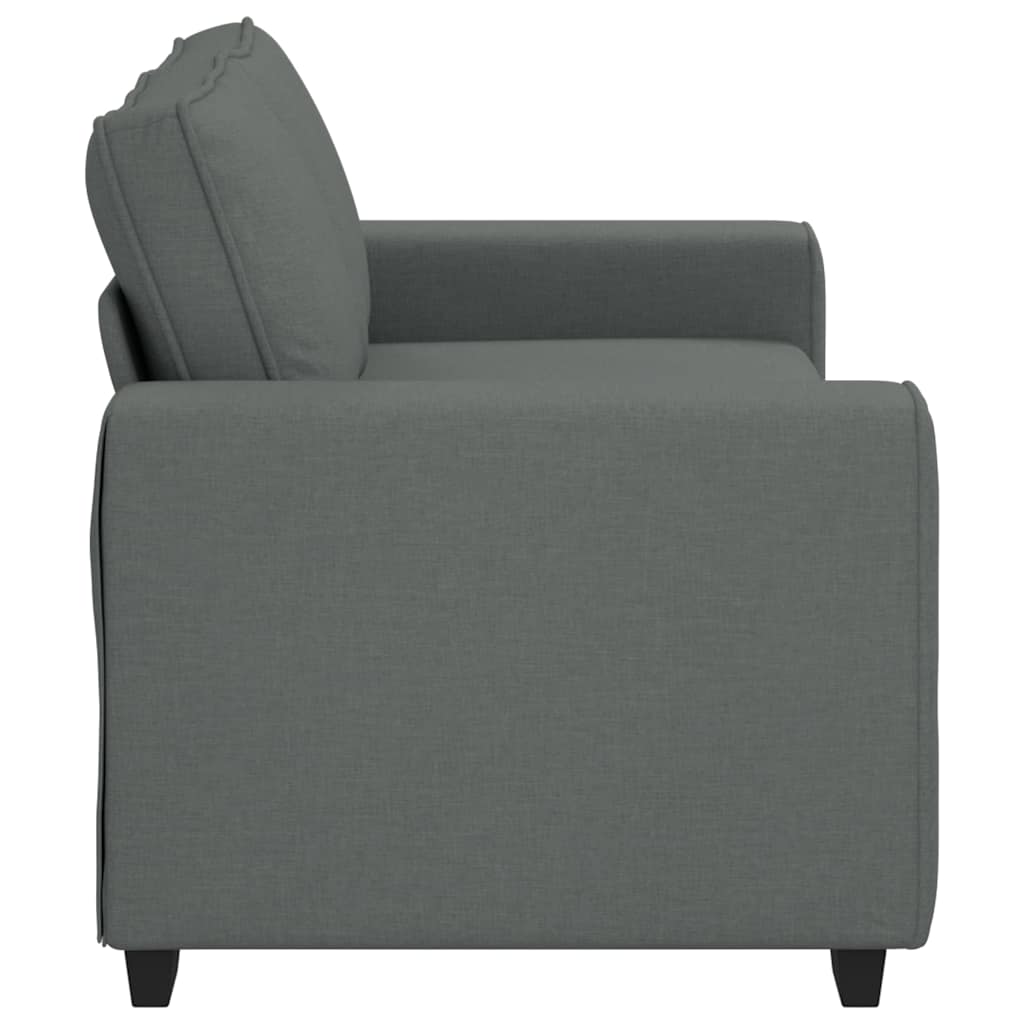 2-zitsbank 140 cm stof donkergrijs