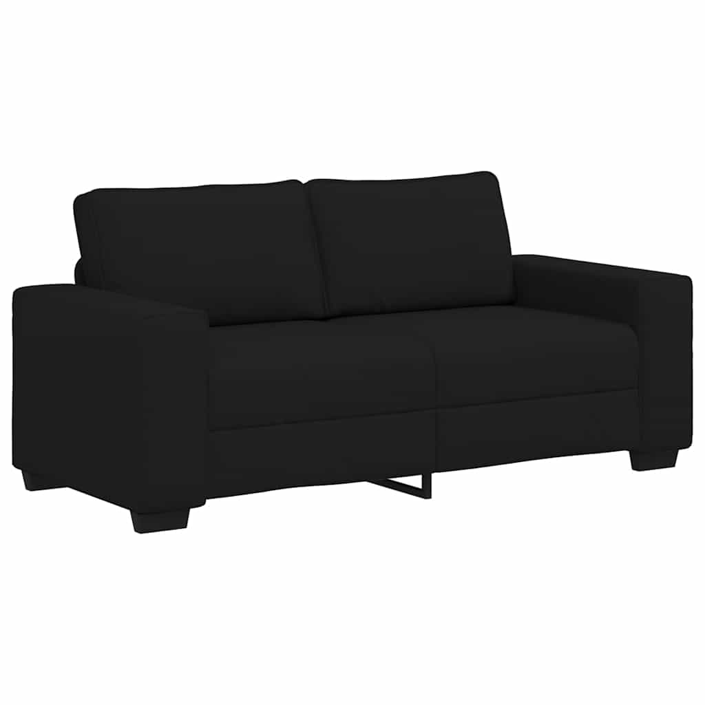 2-zitsbank 140 cm stof zwart