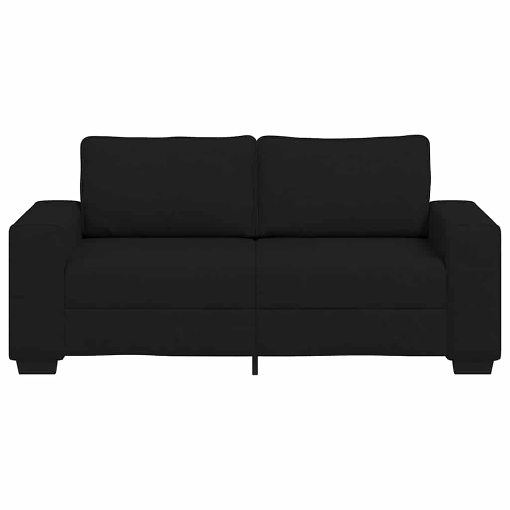 2-zitsbank 140 cm stof zwart