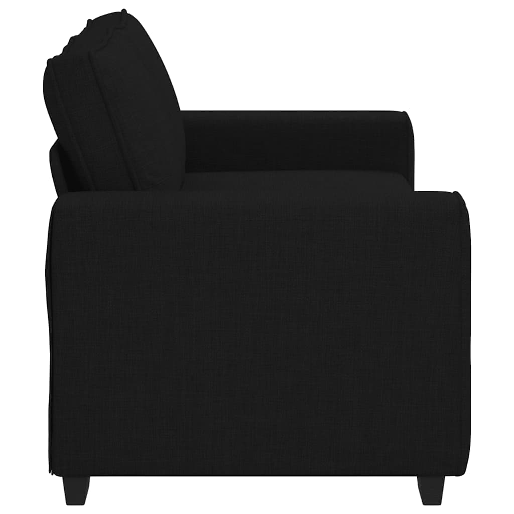 2-zitsbank 140 cm stof zwart