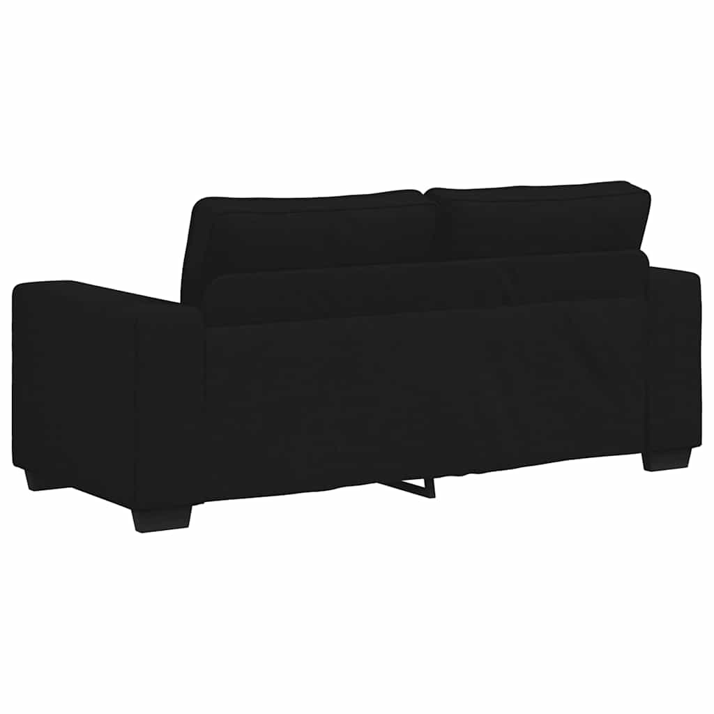 2-zitsbank 140 cm stof zwart