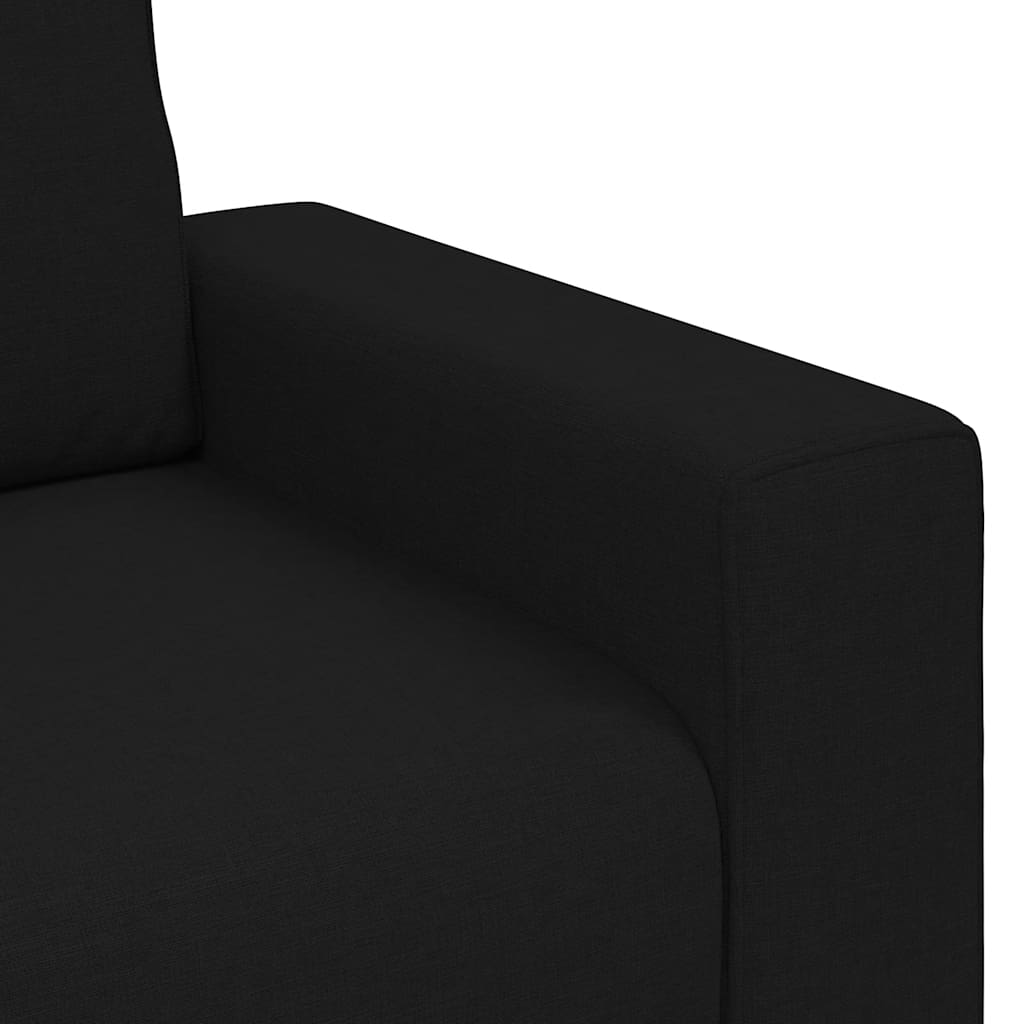 2-zitsbank 140 cm stof zwart