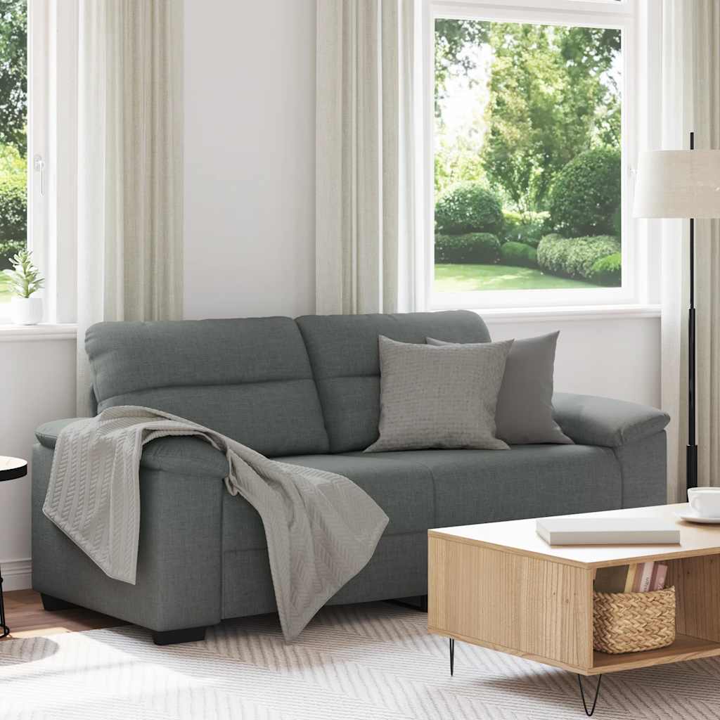 2-zitsbank 140 cm stof donkergrijs