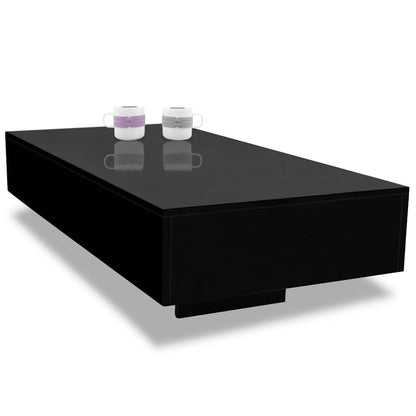 Salontafel hoogglans zwart