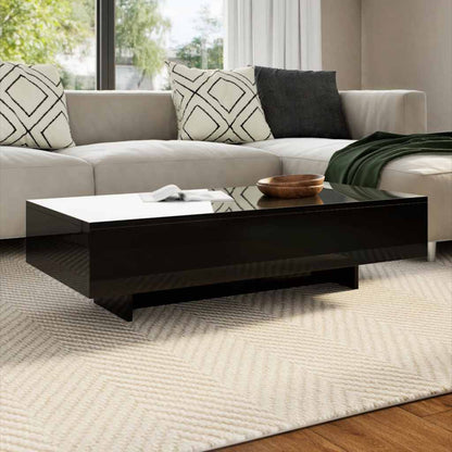 Salontafel hoogglans zwart