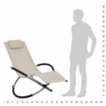 Kinderligbed staal crèmekleurig