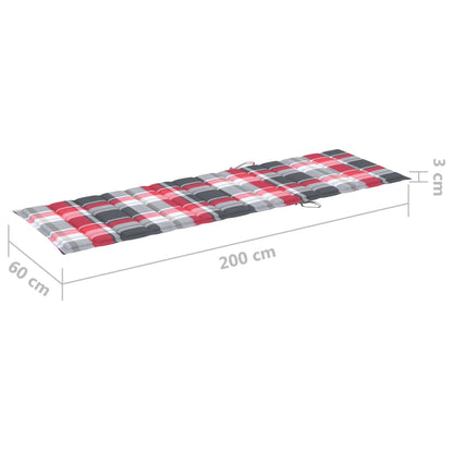 Ligbed 2-persoons met kussens massief acaciahout grijs