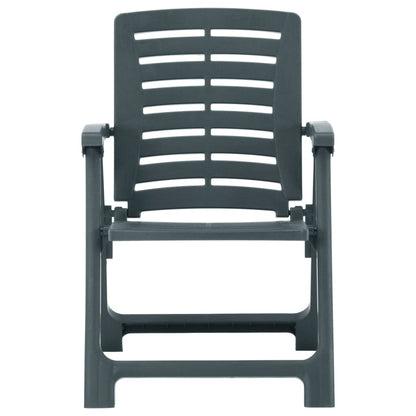 Tuinstoelen 2 st kunststof groen